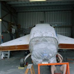 Sanding the Fuselage