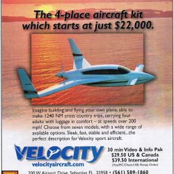 2000 Velocity Ad – 4 places for $22,000